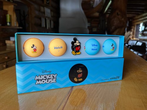 Golfové míčky Volvik - Mickey Mouse