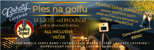 Vstupenka na Ples na golfu 14.3.2026