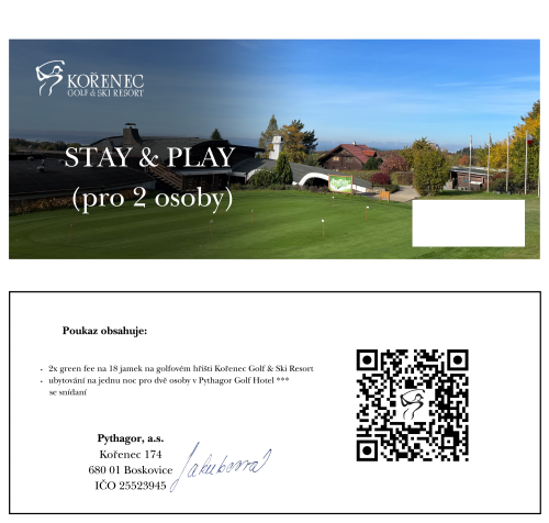 Stay & Play (pro 2 osoby)